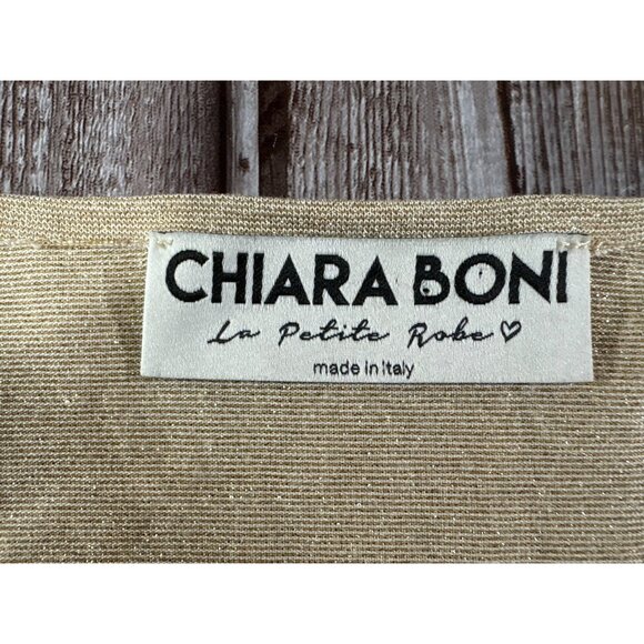 Chiara Boni La Petite Robe Oksa Splendid top sz 44 US 8 Gilded Desert NWOT $395 - Picture 2 of 9